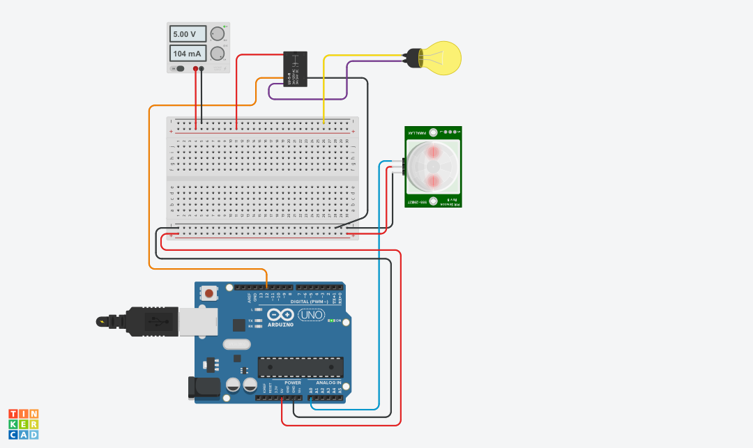 Automatic Room Light On Circuit Using Pir Motion Sensor