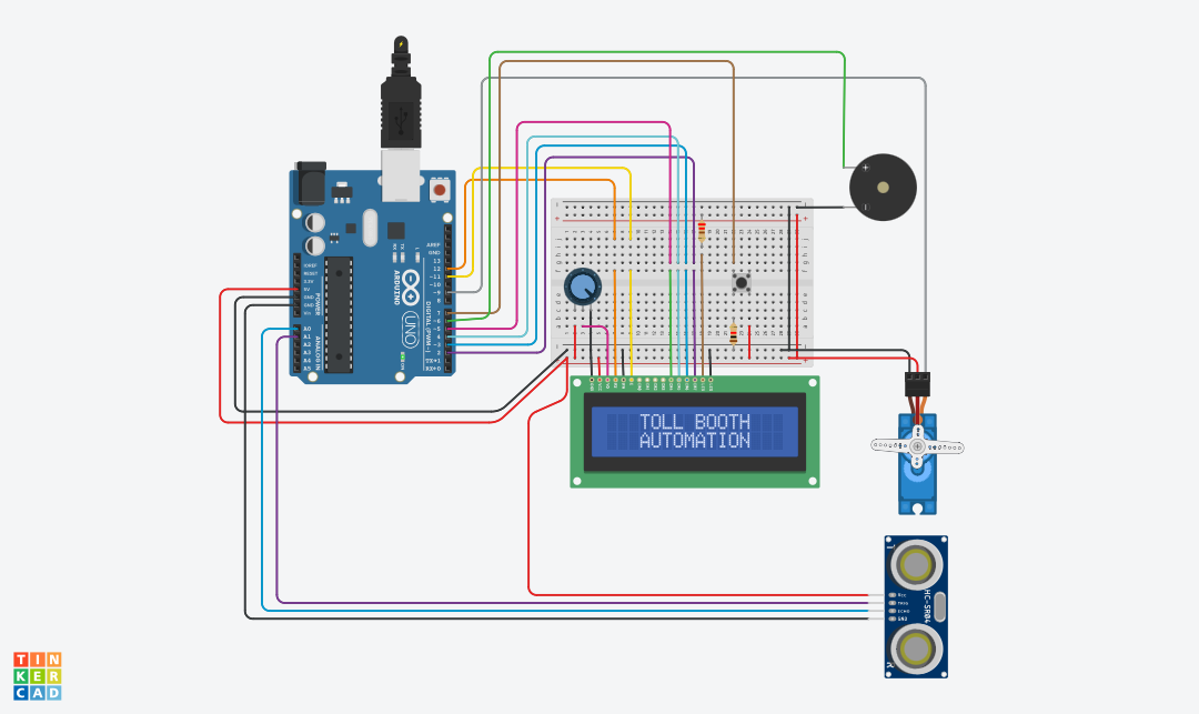 Toll Post Arduino Smart Toll Booth Automation System - Tinkercircuits.com