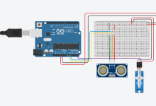 Arduino Pet Feeder with Ultrasonic Distance Sensor and Servo Motor