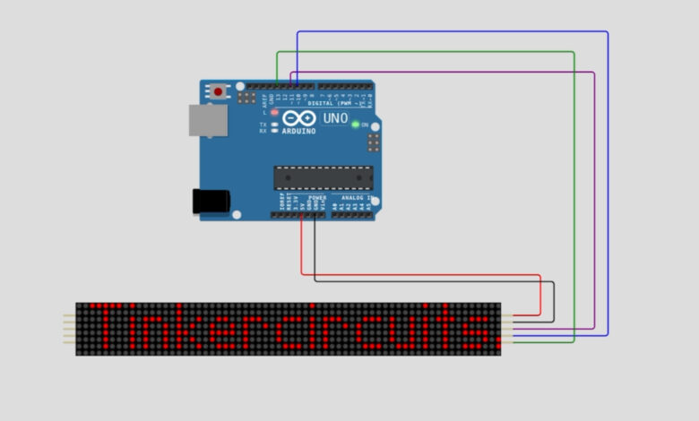 Scrolling LED Matrix Display with Arduino