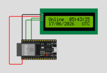 ESP32 WiFi Clock with LCD Display