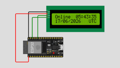 ESP32 WiFi Clock with LCD Display