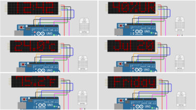 Smart LED Matrix Display with Arduino, RTC & DHT22