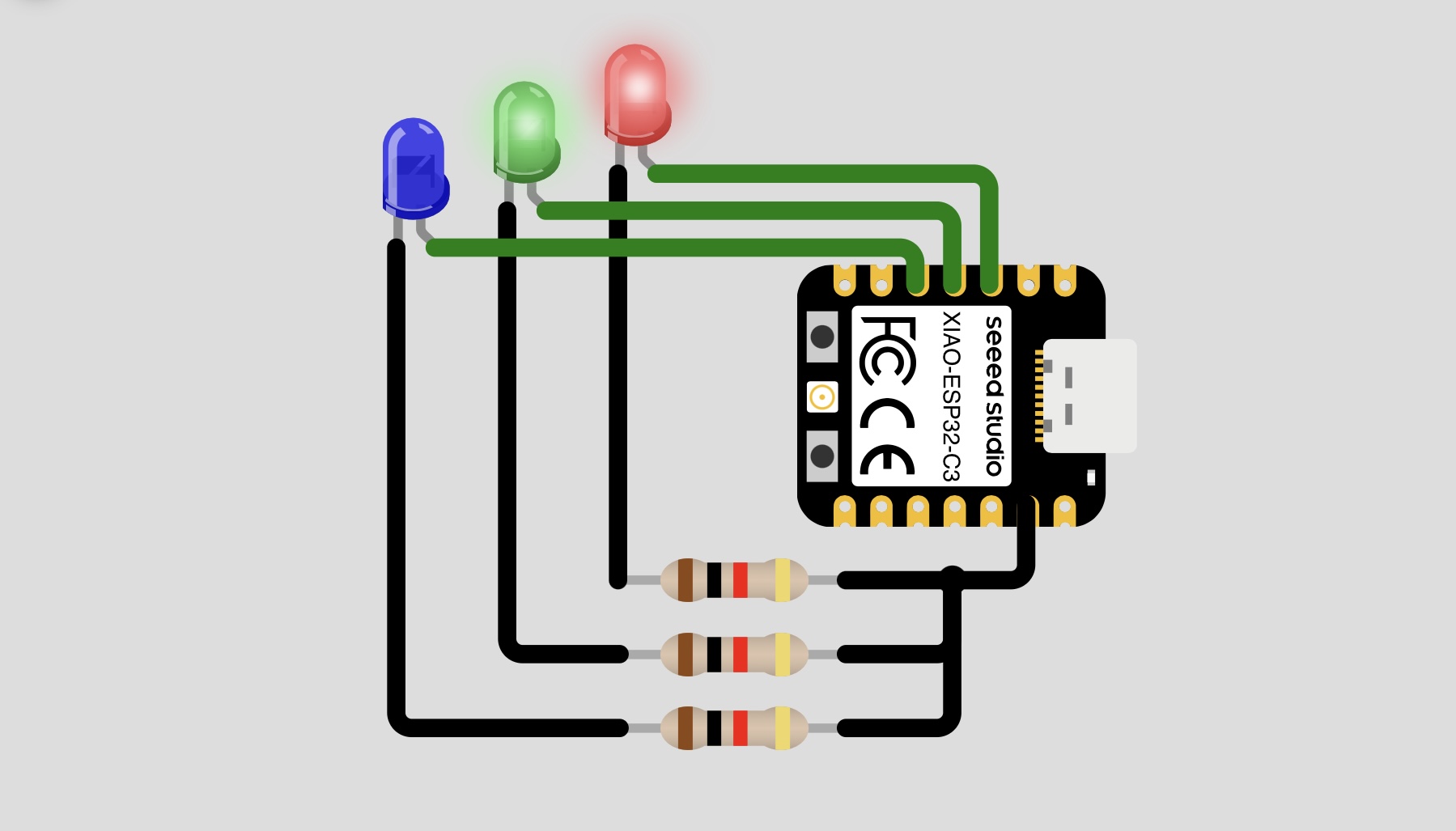 RGB LED Blink with XIAO ESP32-C3