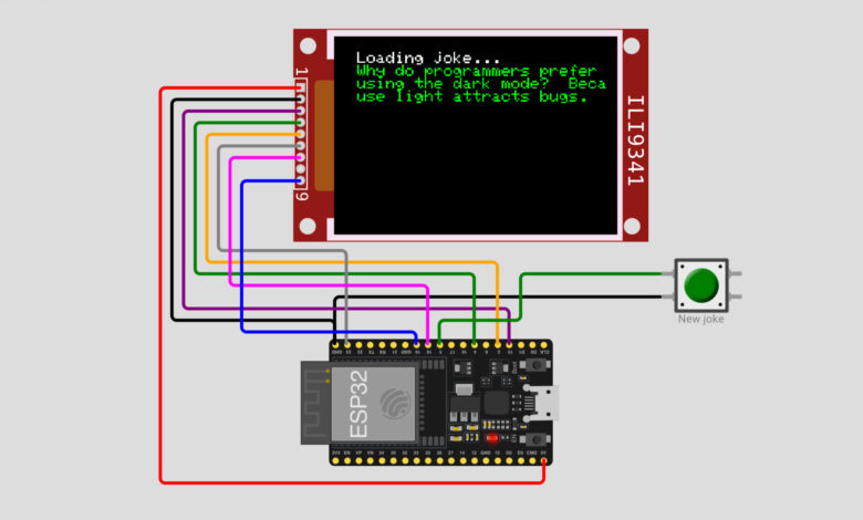 WiFi Joke Machine with ESP32 & TFT Display