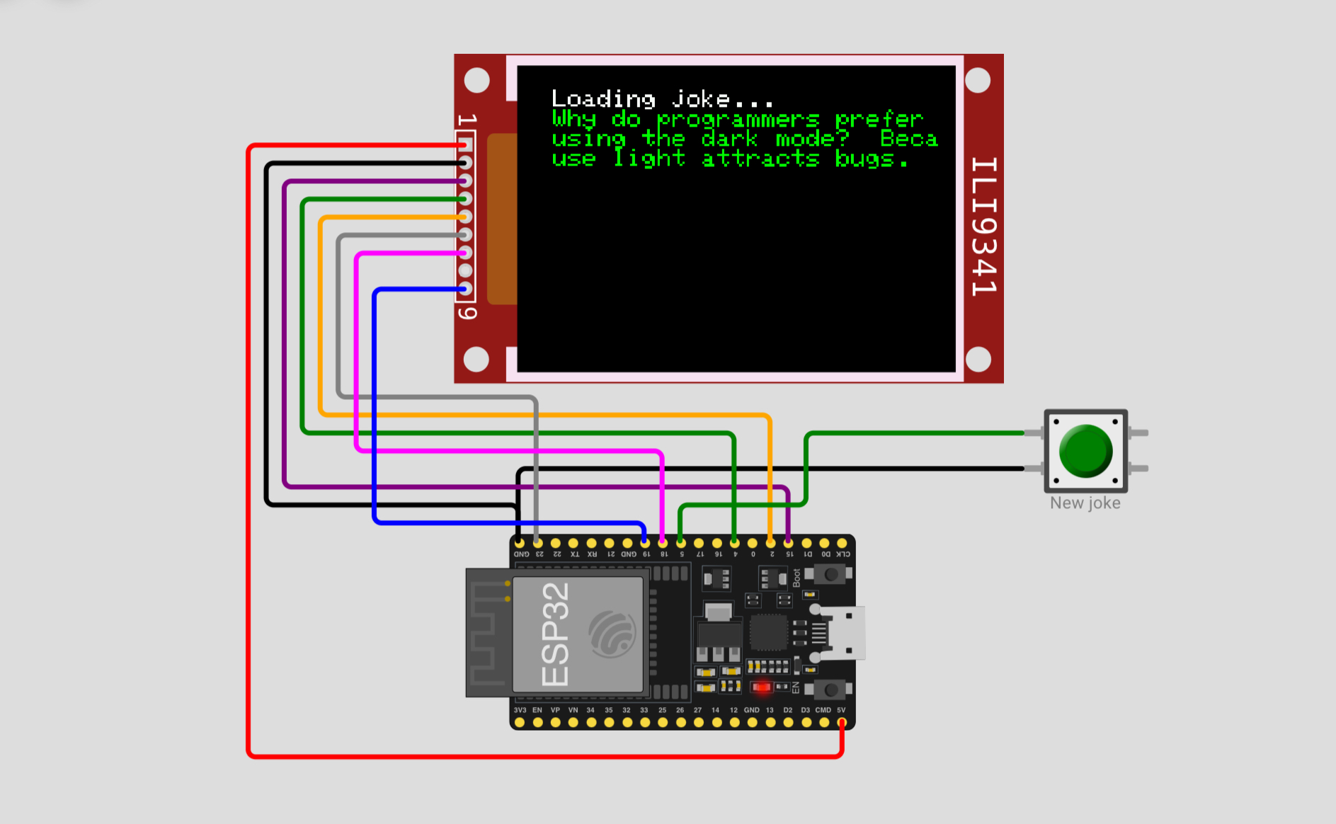 WiFi Joke Machine with ESP32 & TFT Display