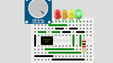 Battery Level Indicator with ATtiny85
