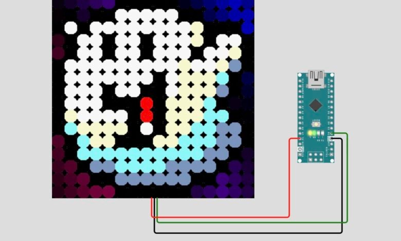 Pixel Art Animation Display with Arduino Nano